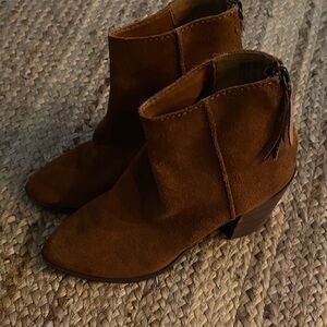 Elegant Brown Suede Ankle Booties